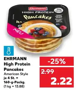 Kaufland DE Ehrmann High Protein Pancakes aanbieding