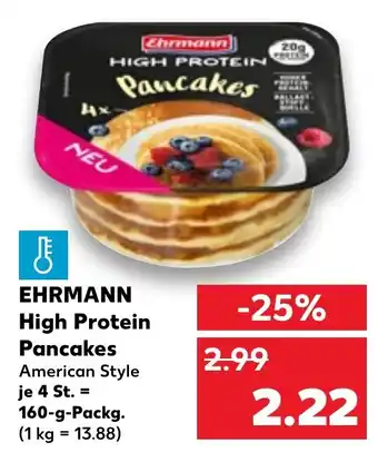 Kaufland DE Ehrmann High Protein Pancakes aanbieding