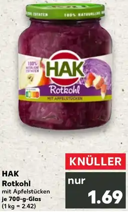 Kaufland DE HAK Rotkohl aanbieding