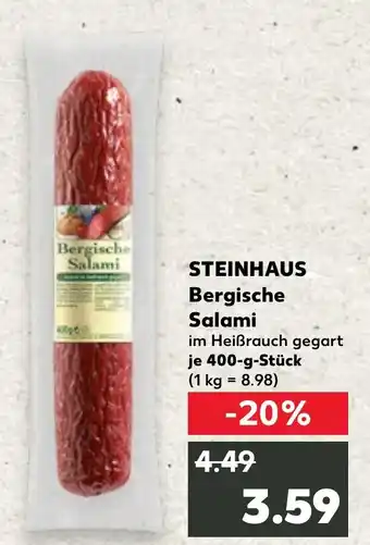 Kaufland DE Steinhaus Bergische Salami aanbieding