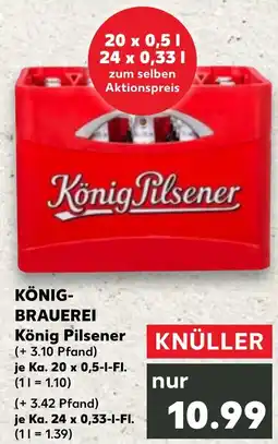 Kaufland DE KÖNIG- BRAUEREI König Pilsener aanbieding