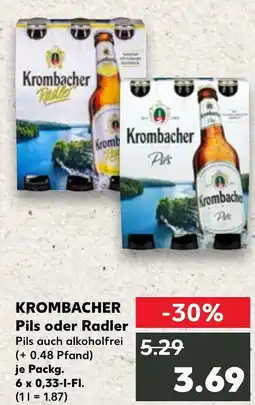 Kaufland DE Krombacher Pils oder Radler aanbieding