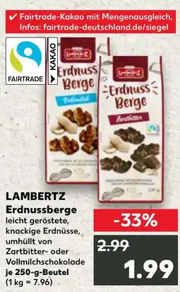 Kaufland DE LAMBERTZ Erdnussberge aanbieding