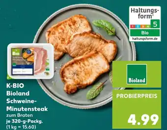 Kaufland DE K-BIO Bio Schweine Minutensteak aanbieding
