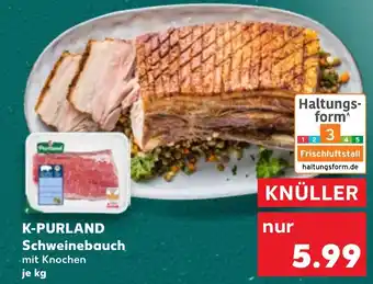 Kaufland DE K-PURLAND Schweinebauch aanbieding