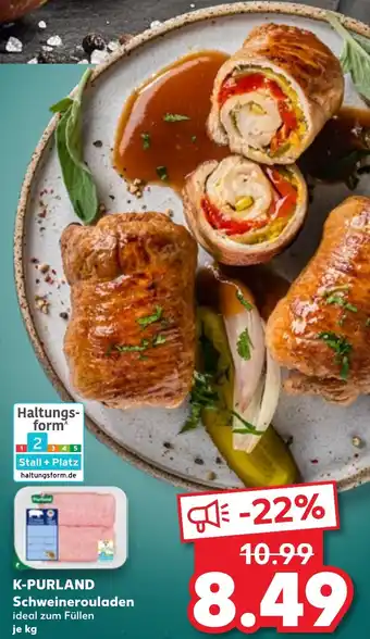 Kaufland DE K-PURLAND Schweinerouladen aanbieding