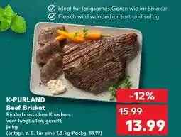 Kaufland DE K-PURLAND Beef Brisket aanbieding