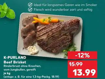 Kaufland DE K-PURLAND Beef Brisket aanbieding