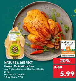 Kaufland DE Nature & respect Franz. Maishähnchen aanbieding