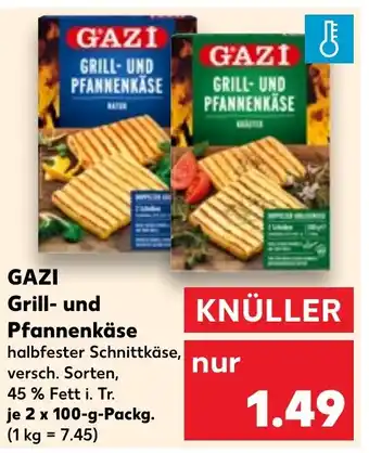 Kaufland DE GAZI Grill und Pfannenkäse aanbieding