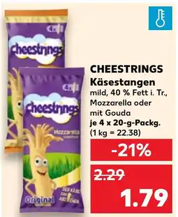 Kaufland DE Cheestrings Käsestangen aanbieding