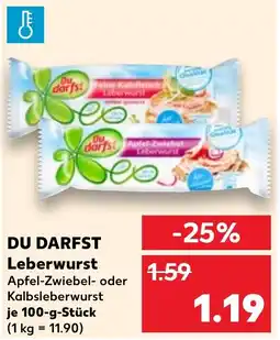 Kaufland DE DU DARFST Leberwurst aanbieding