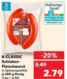 Kaufland DE K-CLASSIC Schinken Fleischwurst aanbieding