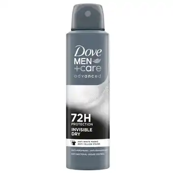 Kruidvat Dove Men+Care Advanced Invisible Dry Antitranspirant Deodorant Spray aanbieding