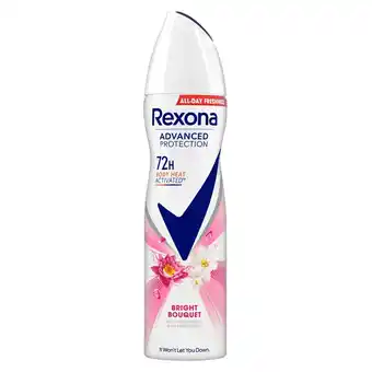 Kruidvat Rexona Advanced Protection Bright Bouquet 72H Antitranspirant Spray aanbieding