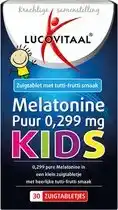 Bol.com 3x Lucovitaal Melatonine Puur Kids 30 zuigtabletten aanbieding