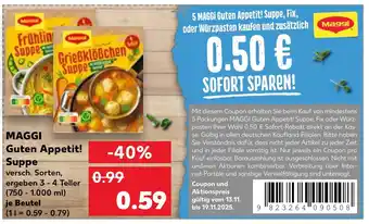 Kaufland DE MAGGI Guten Appetit! Suppe aanbieding