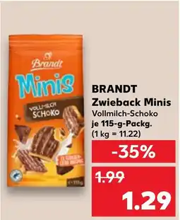 Kaufland DE Brandt Zwieback Minis aanbieding