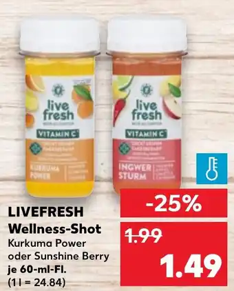 Kaufland DE Livefresh Wellness Shot aanbieding