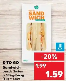 Kaufland DE K-TO GO Sandwich aanbieding