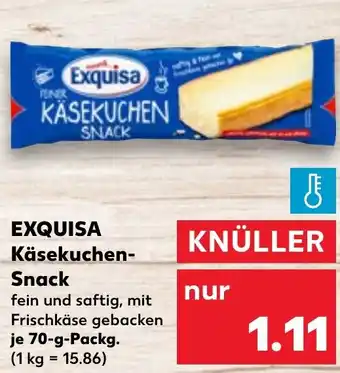 Kaufland DE Exquisa Käsekuchen Snack aanbieding
