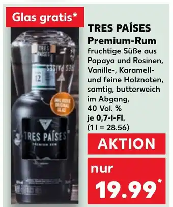 Kaufland DE TRES PAÍSES Premium-Rum aanbieding