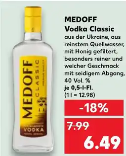 Kaufland DE Medoff Vodka Classic aanbieding