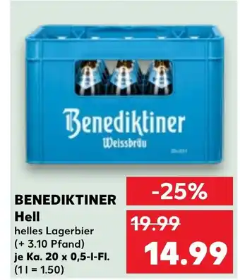 Kaufland DE Benediktiner Hell aanbieding