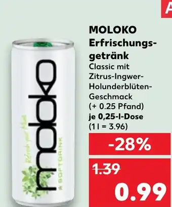Kaufland DE MOLOKO Erfrischungs getränk aanbieding