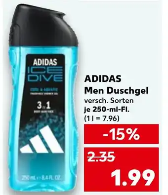Kaufland DE ADIDAS Men Duschgel aanbieding