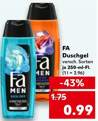 Kaufland DE FA Duschgel aanbieding