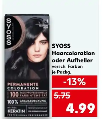 Kaufland DE Syoss Haarcoloration oder Aufheller aanbieding