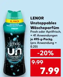 Kaufland DE LENOR Unstoppables Wäscheparfüm aanbieding