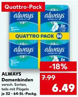Kaufland DE ALWAYS Damenbinden aanbieding