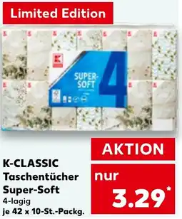 Kaufland DE K-CLASSIC Taschentücher Super Soft aanbieding