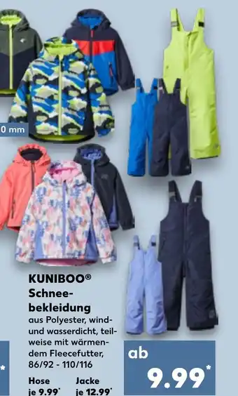 Kaufland DE Kuniboo Schnee bekleidung aanbieding
