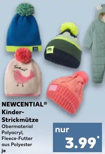 Kaufland DE NEWCENTIAL Kinder Strickmütze aanbieding