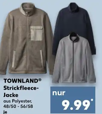 Kaufland DE TOWNLAND Strickfleece Jacke aanbieding