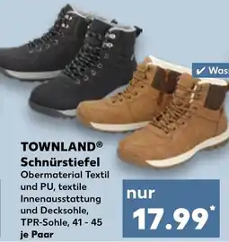 Kaufland DE TOWNLAND Schnürstiefel aanbieding