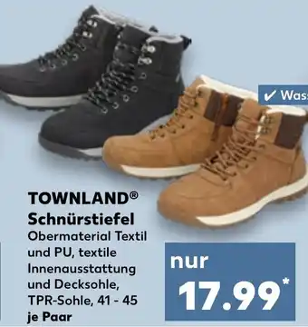 Kaufland DE TOWNLAND Schnürstiefel aanbieding