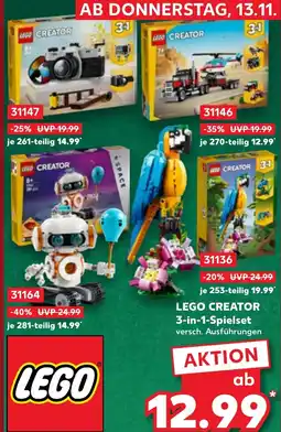 Kaufland DE Lego creator 3 in 1 Spielset aanbieding