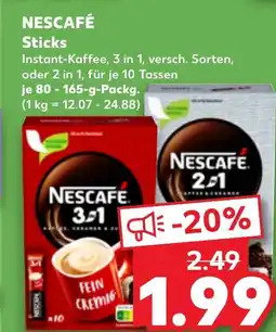 Kaufland DE NESCAFÉ Sticks aanbieding