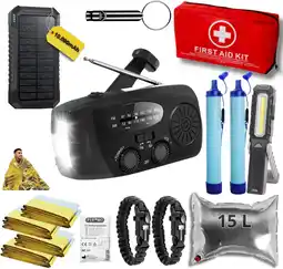 ANWB Noodradio Noodpakket L met Powerbank--Waterfilter Zwart aanbieding