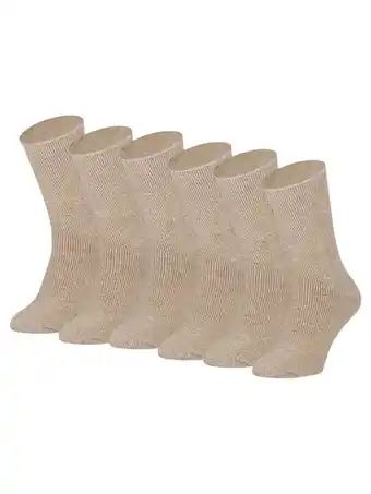 ANWB Heatkeeper Dames 4 paar Thermosokken Beige aanbieding