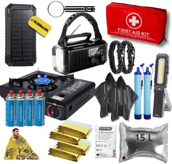 ANWB Noodradio Noodpakket XXL-, Kooktoestel & Powerbank Zwart aanbieding