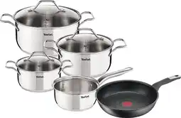 Coolblue Tefal Intuition Pannenset 4-delig + Unlimited Koekenpan 28 cm aanbieding