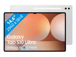 Coolblue Samsung Galaxy Tab S10 Ultra 14,6 inch 256GB Wifi Zilver aanbieding