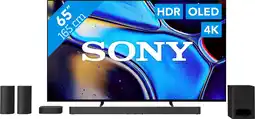 Coolblue Sony 65'' Bravia 8 OLED 4K (2024) + Sony Bravia Theatre System 6 Zwart aanbieding