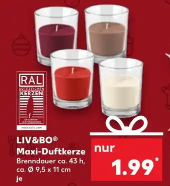 Kaufland DE LIV&BO Maxi Duftkerze aanbieding