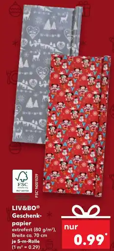 Kaufland DE LIV&BO Geschenk papier aanbieding
